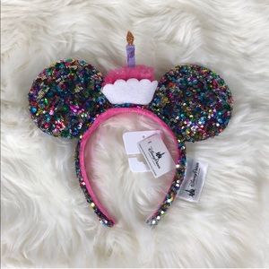 Mickey Birthday Sequins Ear Headband